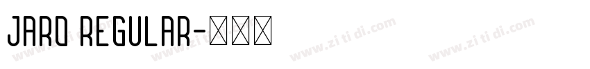 Jaro Regular字体转换